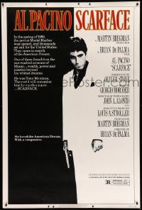 5z294 SCARFACE 40x60 '83 full-length Al Pacino as Tony Montana, Brian De Palma directed!