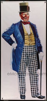 5z201 W.C. FIELDS 34x72 commercial poster '93 great art of the legend wearing cool outfit!