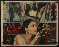 5z034 TRESPASSER 1/2sh '29 Robert Ames and Gloria Swanson in her first all talking picture!