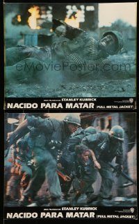 5z091 FULL METAL JACKET 4 color Spanish 16x20 stills '87 Stanley Kubrick, Arliss Howard, Modine!