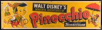 5z333 PINOCCHIO paper banner R54 Disney classic cartoon about a wooden boy who wants to be real!