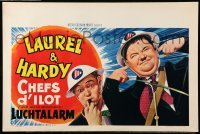 6a090 AIR RAID WARDENS Belgian R70s wacky Stan Laurel & Oliver Hardy in WWII action!
