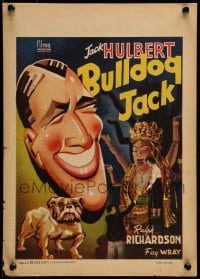 6a092 BULLDOG JACK Belgian '40s Hulbert helps Fay Wray find kidnapped grandfather, different art!