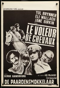 6a120 ROMANCE OF A HORSETHIEF Belgian '71 Yul Brynner, Eli Wallach, Jane Birkin, the good old days!