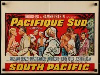 6a122 SOUTH PACIFIC Belgian '59 Rossano Brazzi, Mitzi Gaynor, Rodgers & Hammerstein musical!