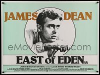 6a336 EAST OF EDEN British quad R76 first James Dean, John Steinbeck, directed by Elia Kazan!