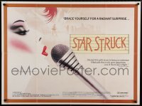 6a383 STARSTRUCK British quad '82 Gilliam Armstrong, different art of singer Jo Kennedy!