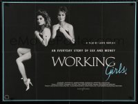 6a395 WORKING GIRLS British quad '87 Lizzie Borden directed, prostitutes Smith & McElduff!