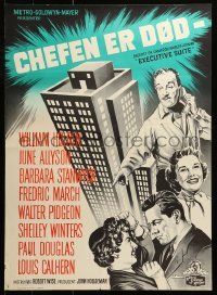 6a142 EXECUTIVE SUITE Danish '54 William Holden, Barbara Stanwyck, Fredric March, June Allyson