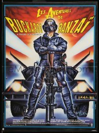 6a602 ADVENTURES OF BUCKAROO BANZAI French 15x21 1986 Peter Weller science fiction thriller!