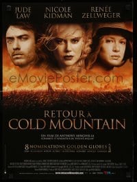 6a638 COLD MOUNTAIN French 16x21 '04 Jude Law, Nicole Kidman, Renee Zellweger