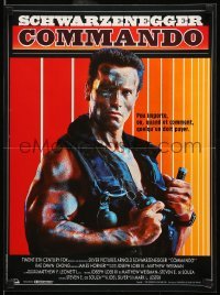 6a639 COMMANDO French 15x21 '85 Arnold Schwarzenegger is going to make someone pay!