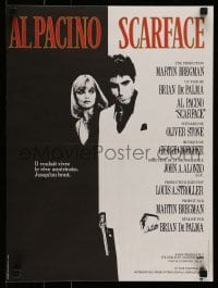 6a688 SCARFACE French 15x20 '84 Al Pacino as Tony Montana, Michelle Pfeiffer, Brian De Palma!