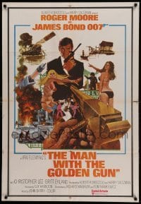 6a005 MAN WITH THE GOLDEN GUN Indian '74 Roger Moore as James Bond by Robert McGinnis