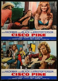 6a222 CISCO PIKE set of 5 Italian 18x26 pbustas '72 Gene Hackman, Kris Kristofferson, Karen Black!
