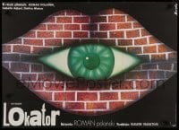 6a881 TENANT Polish 23x32 '77 Le Locataire, Roman Polanski, wild Socha art of eye in wall!