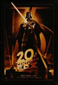 6b001 20TH CENTURY FOX 75TH ANNIVERSARY 27x40 commercial poster '10 Darth Vader, Star Wars!