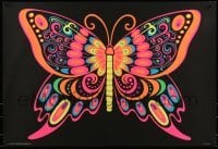 6b802 BUTTERFLY 22x33 Canadian commercial poster '70s trippy psychedelic art!