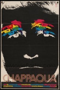 6b808 CHAPPAQUA 28x43 commercial poster '67 early drug movie about star/director Conrad Rooks!