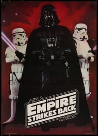6b828 EMPIRE STRIKES BACK 20x28 commercial poster '80 Darth Vader with Stormtroopers!