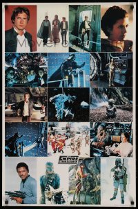 6b834 EMPIRE STRIKES BACK 23x35 New Zealand commercial poster '80 George Lucas classic, montage!