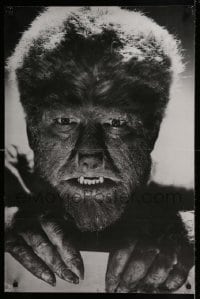 6b934 WOLF MAN 23x35 commercial poster '80s Lon Chaney Jr. in the title role!