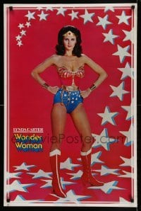 6b936 WONDER WOMAN 23x35 commercial poster '77 classic sexy Lynda Carter in costume!