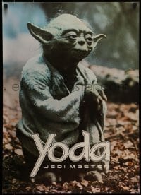 6b939 YODA 20x28 commercial poster '80 great image of the Jedi Master in the Dagobah System!