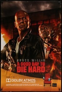 6b454 GOOD DAY TO DIE HARD DS 1sh '13 Bruce Willis, Jai Courtney, Dolby promo!