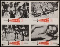 6b029 SKY ABOVE THE MUD BELOW 4 uncut LCs '62 great images of New Guinea jungle natives!