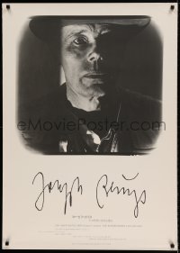 6b012 JOSEPH BEUYS exhibition Japanese 29x40 '82 great close-up portrait with worried expression!