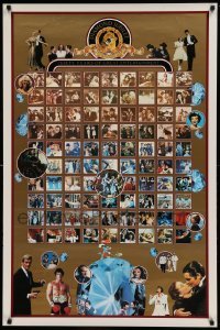 6b457 MGM DIAMOND JUBILEE 1sh '83 images of all the Metro-Goldwyn-Mayer greats on gold background!
