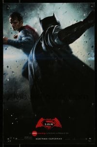 6b947 BATMAN V SUPERMAN mini poster '16 Ben Affleck and Henry Cavill in title roles facing off!