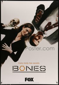 6b435 BONES tv poster '05 TV crime drama, cool image of cast & skeletons!