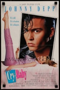 6b948 CRY-BABY mini poster '90 directed by John Waters, Johnny Depp is a doll, Amy Locane