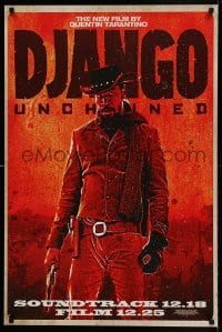 6b384 DJANGO UNCHAINED 24x36 music poster '12 cool image of Jamie Foxx in title role!