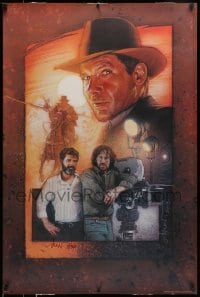 6b132 DREW STRUZAN signed #8/340 26x39 art print '03 by the artist, art of Indiana Jones, Spielberg