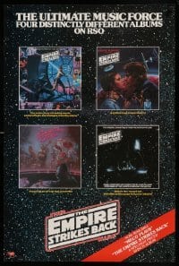 6b391 EMPIRE STRIKES BACK 24x36 music poster '80 ultimate music force, art from four albums!