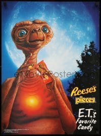 6b307 E.T. THE EXTRA TERRESTRIAL 20x28 advertising poster '82 free offers with Reese's Pieces!