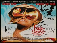 6b952 FEAR & LOATHING IN LAS VEGAS mini poster '98 trippy art of Depp as Dr. Hunter S. Thompson!