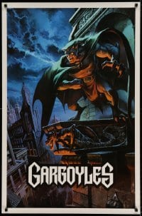 6b442 GARGOYLES tv poster '94 Disney, striking fantasy cartoon artwork of Goliath!