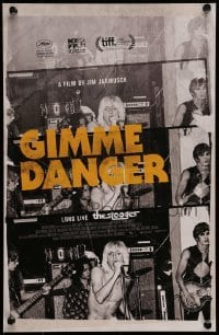 6b956 GIMME DANGER mini poster '16 Iggy Pop, Asheton, Asheton, Williamson, color title!