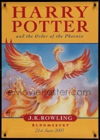 6b567 HARRY POTTER & THE ORDER OF THE PHOENIX 23x33 English special '03 fiery phoenix!