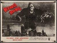 6b591 KING KONG 19x25 special R52 best image of ape w/Fay Wray over New York skyline!