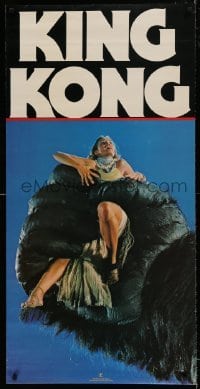6b363 KING KONG 2 23x46 music posters '76 great image sexy Jessica Lange & BIG Ape + Berkey art!