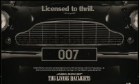6b605 LIVING DAYLIGHTS 12x18 special '86 great image of classic Aston Martin car grill!