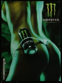 6b317 MONSTER ENERGY 18x24 advertising poster '02 incredibly sexy image of woman w/ great can!