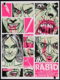 6b168 RABID signed #11/77 18x24 art print R11 by artist Danny Miller, great horror art!