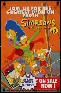 6b652 SIMPSONS COMICS 16x24 special '99 join us for the greatest d'oh on Earth!