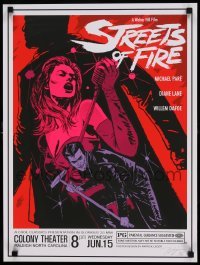 6b187 STREETS OF FIRE signed #61/64 18x24 art print R11 by artist Patrick Leger, Colony Theater!